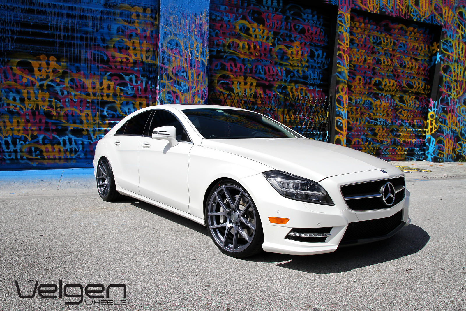 Mercedes Cls550 Lowered On Velgen Vmb5 Matte Gunmetal Velgen Wheels